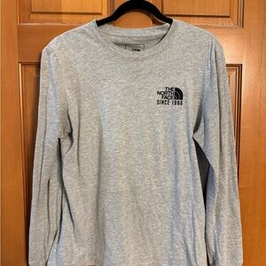 The North Face Men's Heather Gray Long Sleeve Tee
